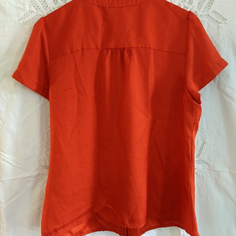 Fall 🍁🍂🍃burnt orange blouse - Picture 3 of 5